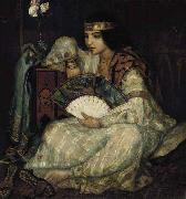 Emile Bernard A Seated Oriental Beauty oil painting on canvas